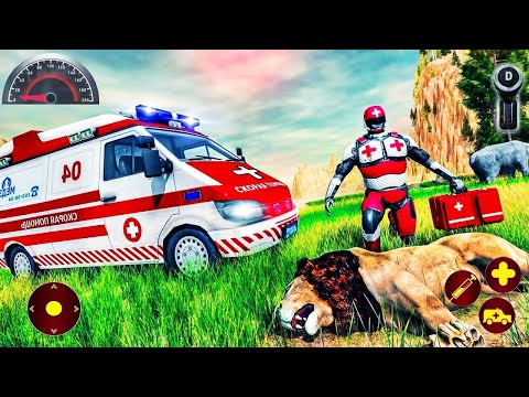 Animals Rescue Ambulance Driver Simulator - Emergency Doctor Robot 3D - AndroidGamePlay#4