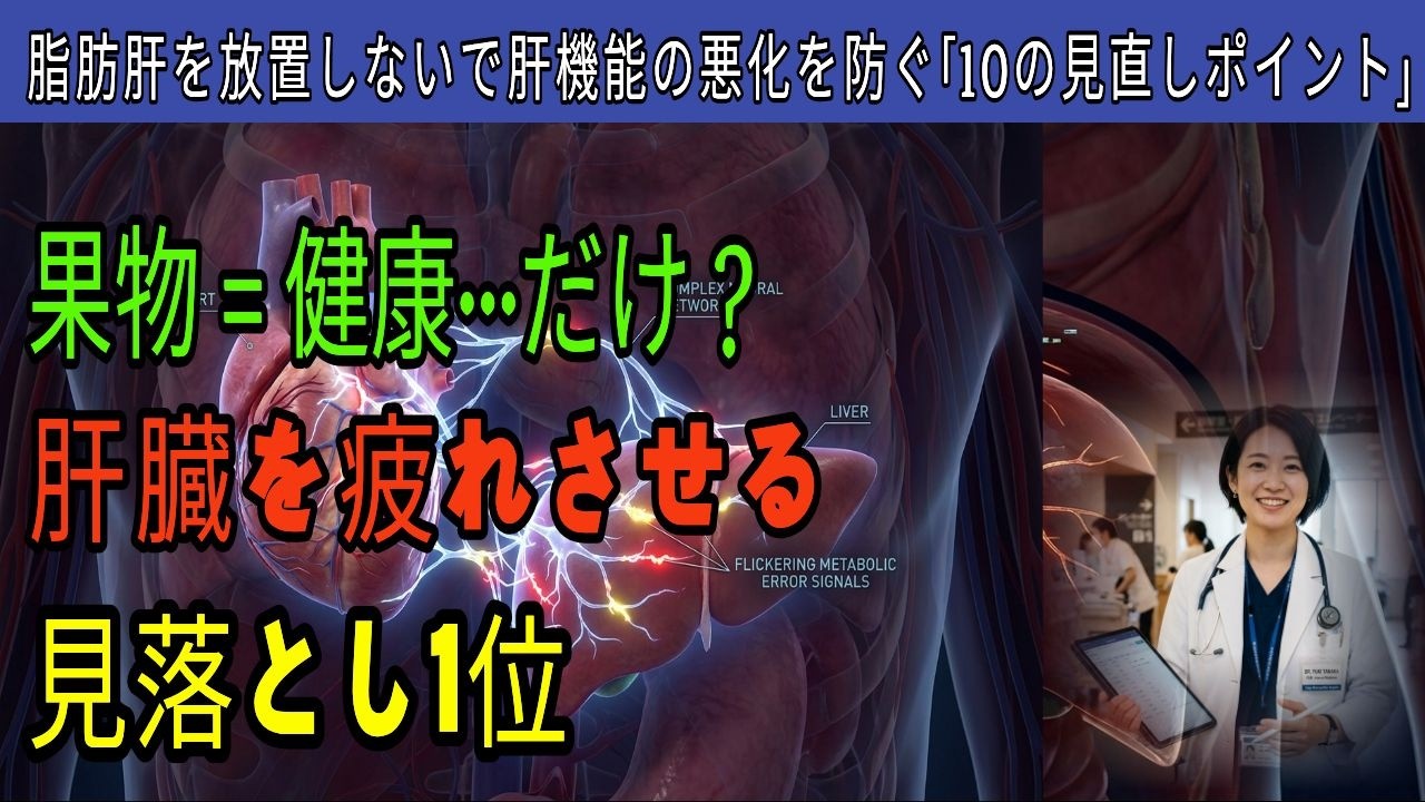 水だけでも太りやすい？脂肪肝を“3か月で改善を目指す”ロードマップ