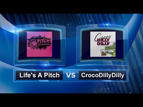 Life's A Pitch vs CrocoDillyDilly - Quarter Finals - Women’s Palm Beach Kickball Open #PBKO2018