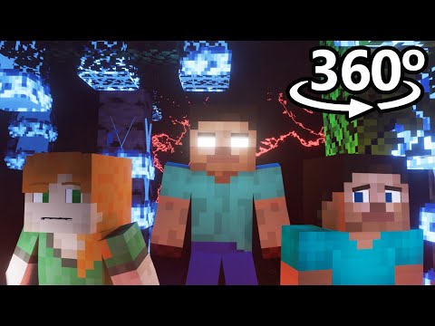 HEROBRINE in 360° | VR / 4K  😱🕷️