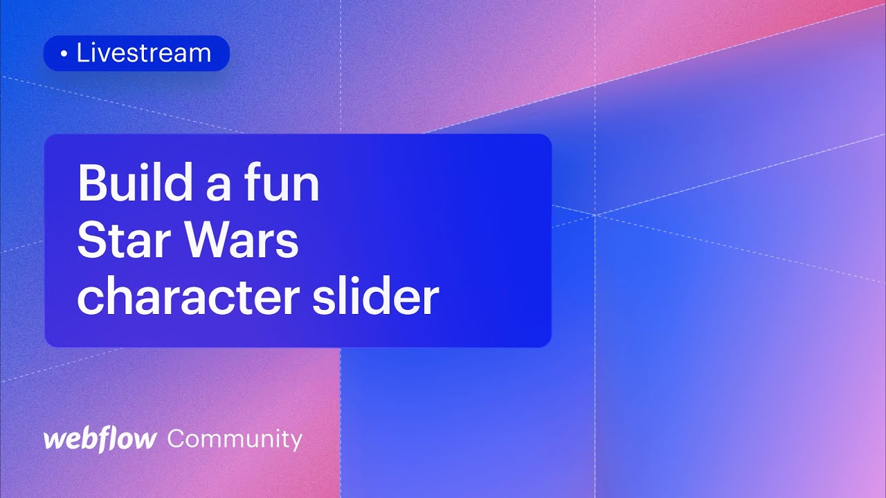 Build a fun Star Wars character slider in Webflow