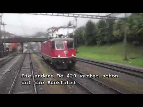 Führerstandsfahrt Arth Goldau - Locarno mit der Re420