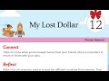 my lost dollar story in hindi by Stephen Leacock of class 7 english reader chapter 12