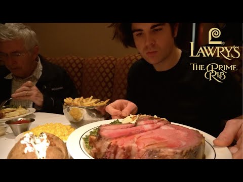 BIRTHDAY MUKBANG! Lawry's Prime Rib Dinner Feast +...