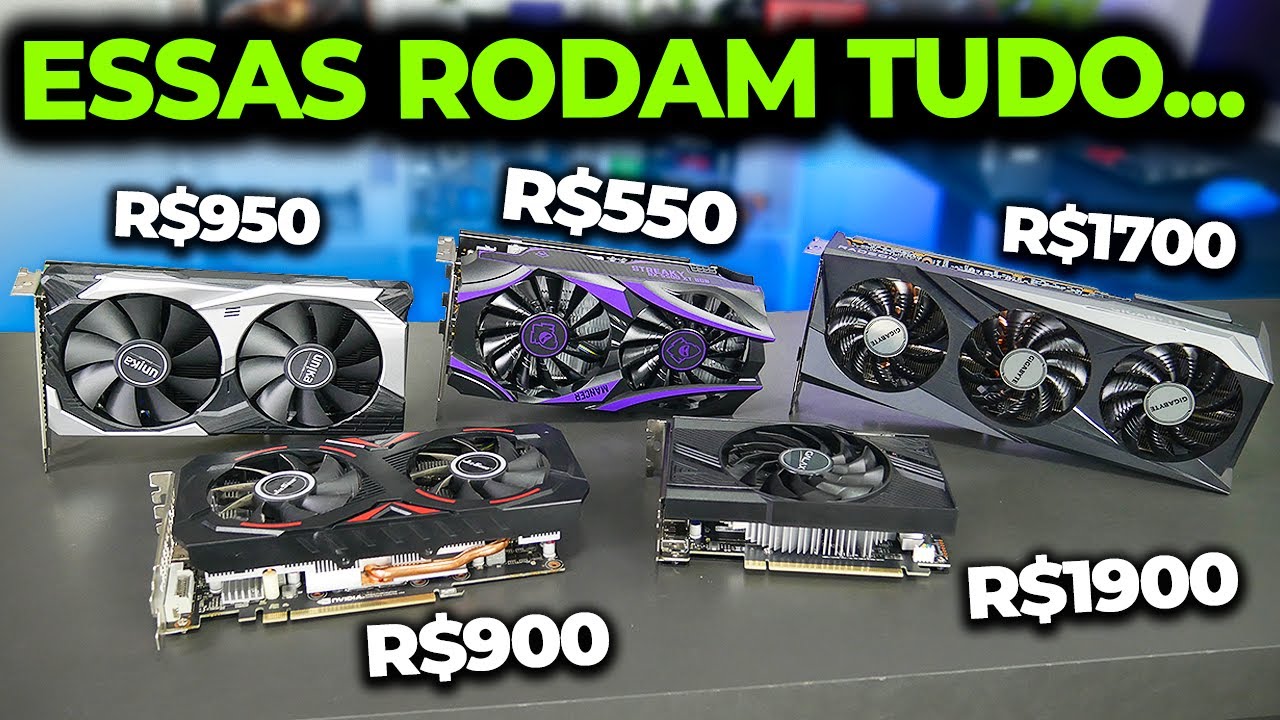 5 MELHORES PLACAS DE VÍDEO CUSTO BENEFÍCIO PARA COMPRAR EM 2025 (E RODAM TUDO)