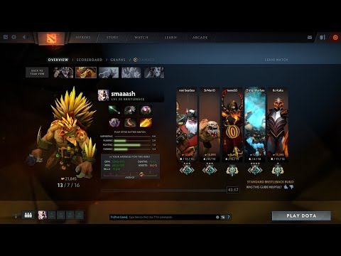 Safelane Bristleback - DOta 2 (7.13) - Regen / Spell Lifesteal Build