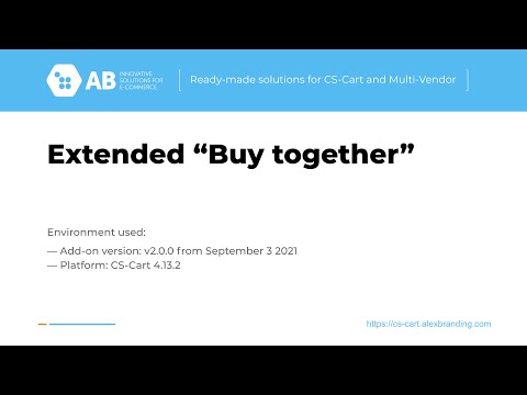 CS-Cart add-on - Extended "Buy together"