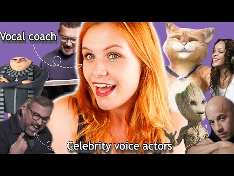 Vocal Coach Reacts to Celebrity Voice Actors (ft. vocal analysis)