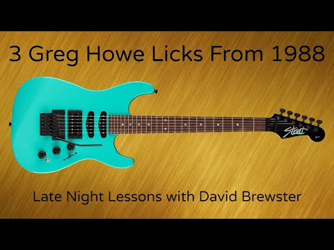 3 Greg Howe Licks From 1988