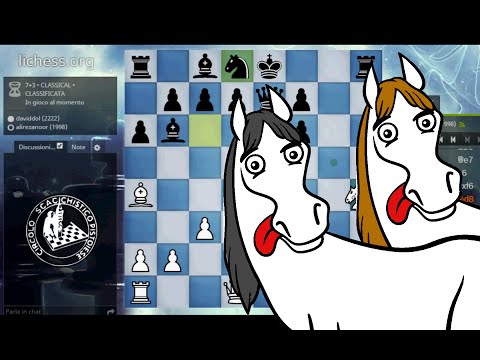 SCACCHI Partite Online 56 - LICHESS - Cavalli Golosi! (un po' troppo) - LIVE