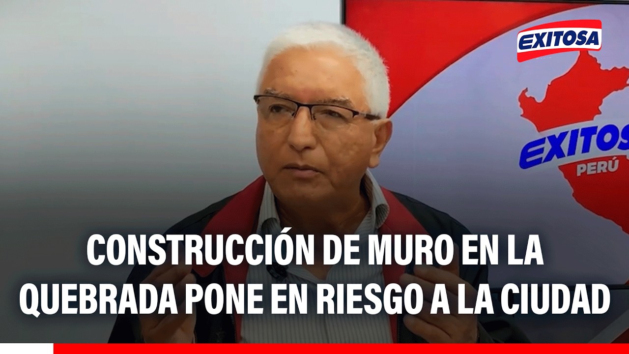 🔴🔵 Denuncia sobre construcción de muro de la quebrada que pone en riesgo a la ciudad