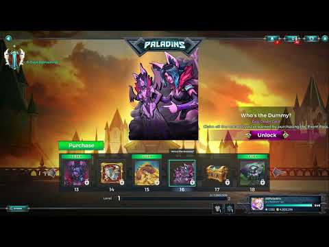 Paladins 6.1 Into the Abyss Event Pass 13 All Items, All Levels, Free and Paid Path