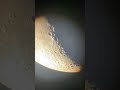 The Luna through my telescope #astronomy #science #shorts