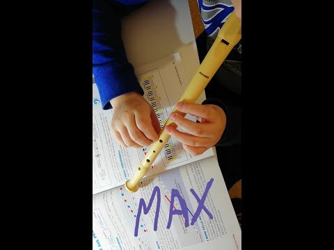 #flauto 1 lezione. Flauto Dolce. Le note SI, LA, SOL / Флейта.