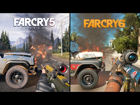 Far Cry 5 vs Far Cry 6 - Physics & Details Comparison