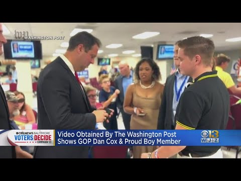 Video shows Maryland gubernatorial candidate Dan Cox accepting gift from Proud Boys