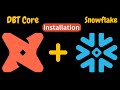 INSTALL And Setup DBT Core With Snowflake In 2024