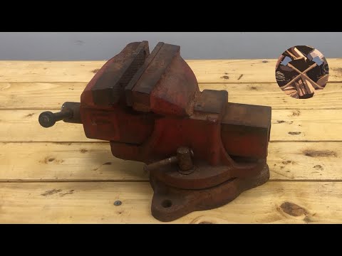Mirror Polishing a Rusty Old Vise - Restoration No Talking