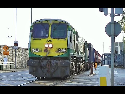 IE 229 & 217 on IWT Liner - Alexandra Road, Islandbridge & North Wall
