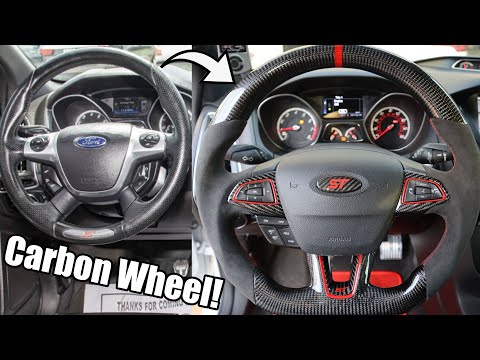 Transforming My Interior With a Carbon Fiber Steering Wheel! - Pre Facelift  to Facelift Wheel Swap