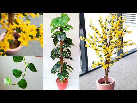 How to Make Artificial Plants For Home Decoration | Artificial Plants Decor Ideas | Tree Branch Idea