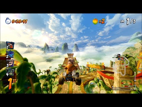 Crash Team Racing Nitro-Fueled - Papu's Pyramid Gameplay (PS4 HD) [1080p60FPS]