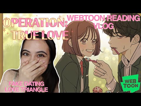 reading OPERATION: TRUE LOVE WEBTOON | reading vlog