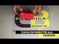 CAIXA DE LUZ EMBUTIR 4X4 PVC ALVENARIA PRETA PIAL 689045