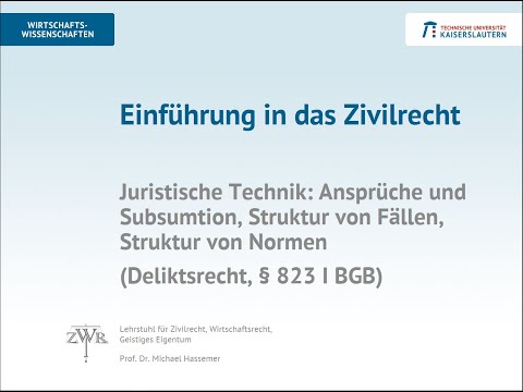 Zivilrecht 1: Einführung