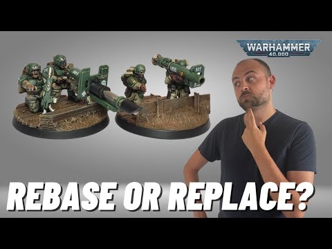 Can we use old Guard weapons teams on #new40k base sizes? Let's find out!