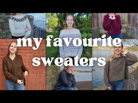 ranking my 9 favourite sweaters from last year - The Woolly Worker Knitting Podcast