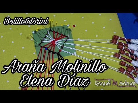 Pinwheel Spider - Ulrike - Bolillotutorial Raquel M. Adsuar Bolillotuber