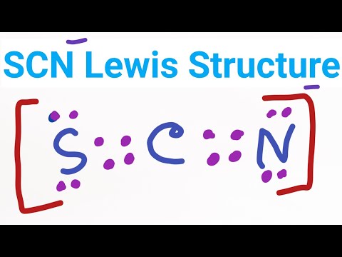 SCN- Lewis Structure||How do you draw the Lewis structure for SCN-?
