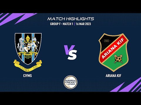 Match 1 - CIY vs AKIF | Highlights | European Cricket League 2023 | Group F, Day 1 | ECL23 ECL23.071