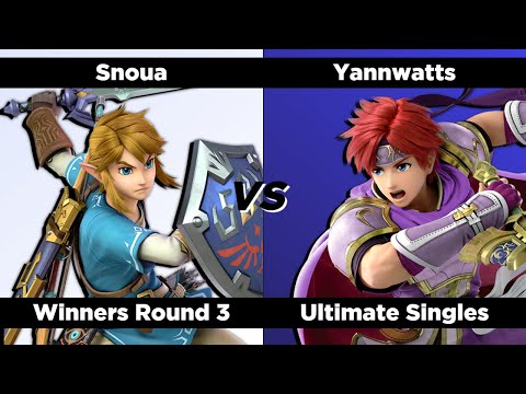 Super Smash Qwertz #13 - Winners Round 3 - Snoua (Link) vs. Yannwatts (Roy)