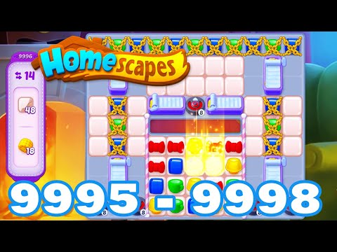 Homescapes Level 9995 - 9998 HD 3 - match puzzle game | Gameplay Walkthrough | android | 9996 | 9997