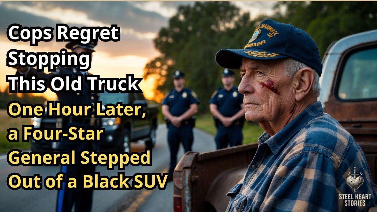 Cops Regret Stopping This Old Truck — One Hour Later, a Four-Star General Stepped Out of a Black SUV