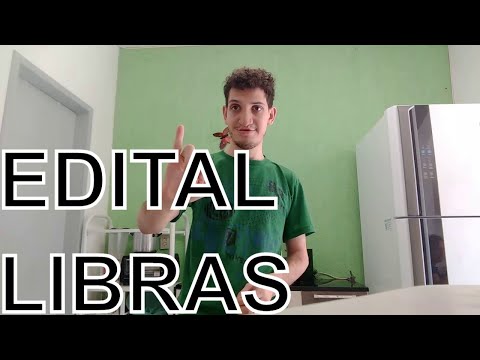 Sinal de EDITAL em LIBRAS