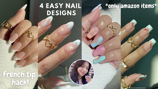 Struggling with Nail Art? 😭 How to do a French Tip Hack & Easy Nail Art for Beginners 💅🏼