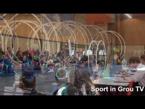 Rhönradturnen wedstrijden SSS Grou 10-01-15