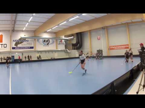 4.9.2019 FC Tuusula B-tytöt - Panthers B-tytöt - erä 3/3 alku Tuusulan salibandyhalli