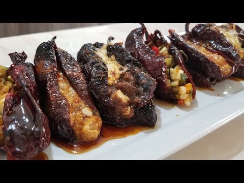 STUFFED ANCHO PEPPERS