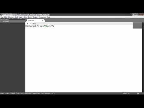 Learn PHP Outputting