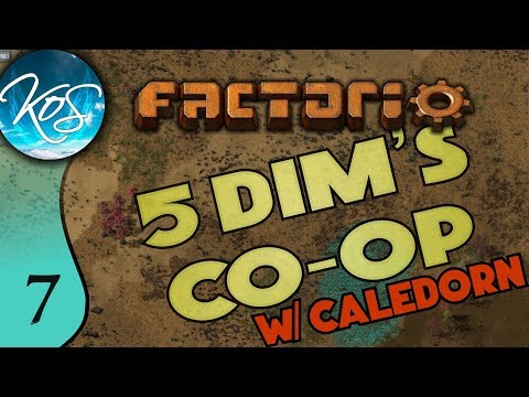 Factorio 5Dim's Co-op Ep 7: A SLIGHT DISCONNECTION OF PRODUCT - MP with Caledorn, Let's Play,