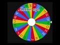 Making Alphabet Letters By Spin The Wheel