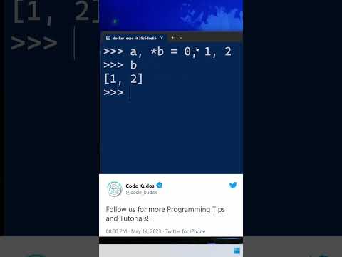 Python Tips And Tricks Pack Unpack With The Splat Operator Python Tutorial For Beginners