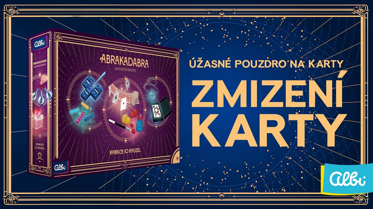 Kouzelnická akademie - Úžasné pouzdro na karty (zmizení karty) - videonávod