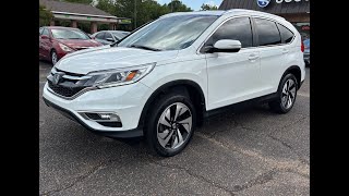 2015 Honda CR-V Touring FWD | Loaded SUV with Navigation, Leather & Sunroof!