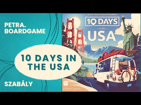 10 days in the USA szabálymagyarázó - Petra.Boardgame - Játékszabály videók