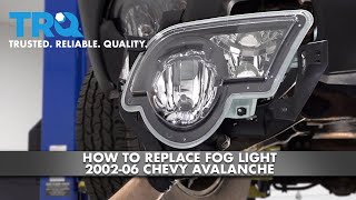 2002-2006 Avalanche & 2003-2004 Silverado Headlight, Park Lamp, and Fog ...